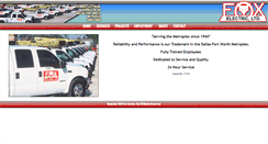 Desktop Screenshot of foxelectric.com